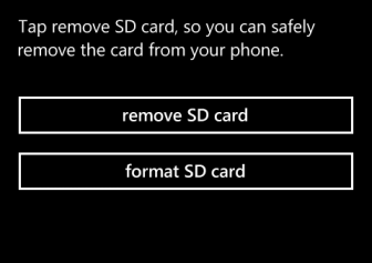 Speicherkarte formatieren Auf Windows Phone2