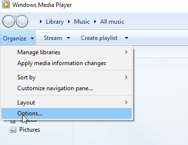 Kopierschutz in Windows Media Player deaktivieren