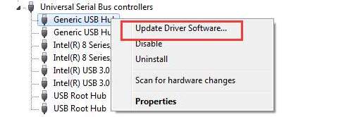 Treibersoftware aktualisieren