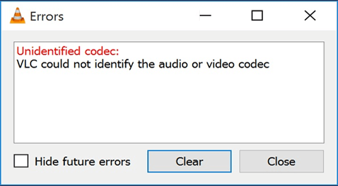 VLC konnte den Audio- oder Video-Codec nicht identifizieren