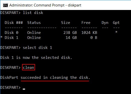 Versehentlich durchgeführte DiskPart-Bereinigung Mai Löschen Komplett Daten
