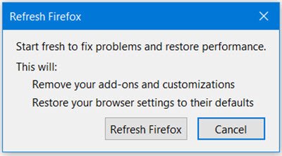 Firefox aktualisieren.