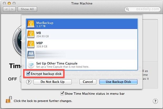 Fix Zeit Maschine Kippen Finden Sicherung Scheibe an Mac